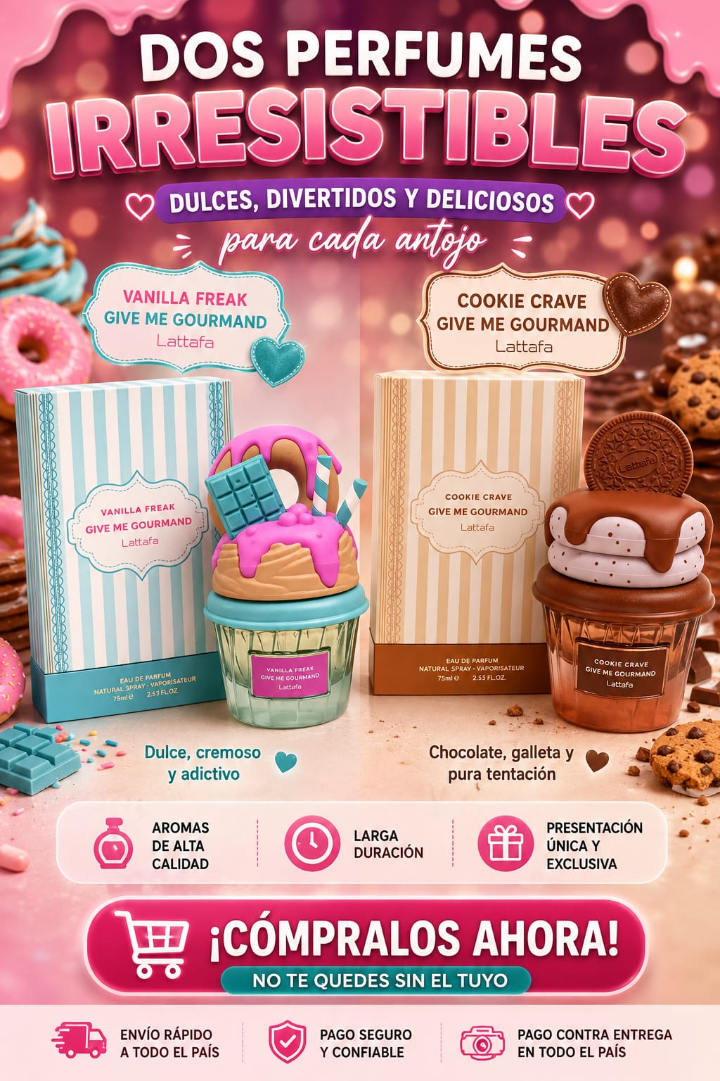 Dúo de Perfumes Irresistibles – Fragancias Dulces y Deliciosas