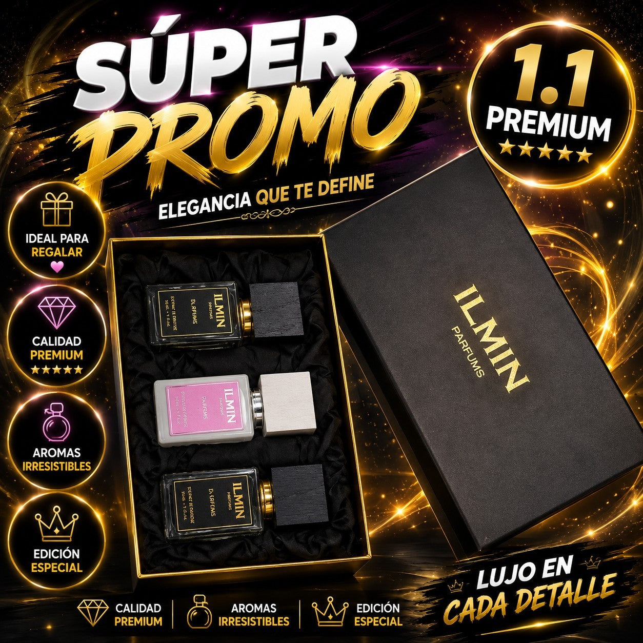 Set De Fragancias Ilmin Parfums Para Regalo