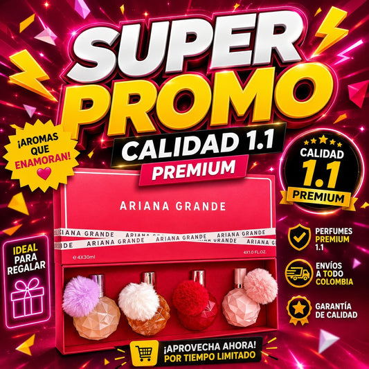Set De Fragancias Ariana Grande Para Regalo