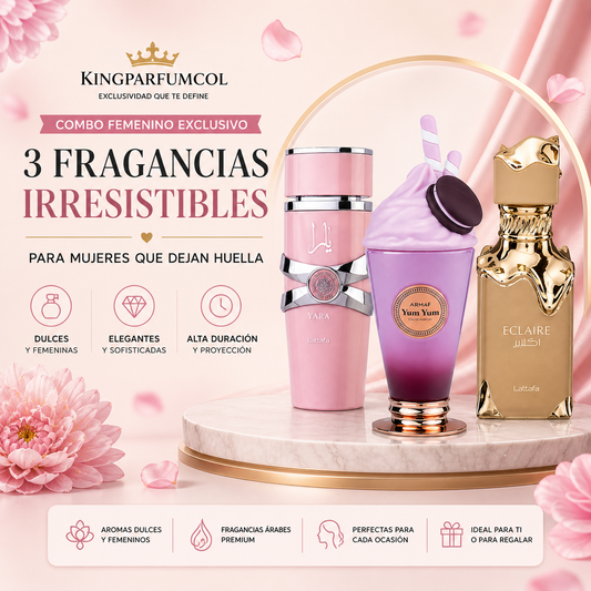 3 FRAGANCIAS IRRESISTIBLES