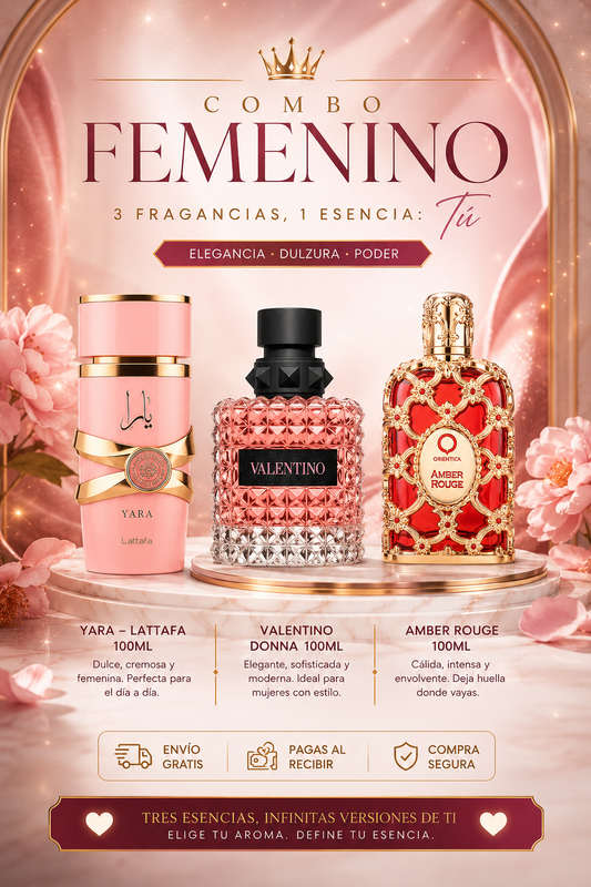 Combo Exclusivo Perfumes de Lujo para Ella