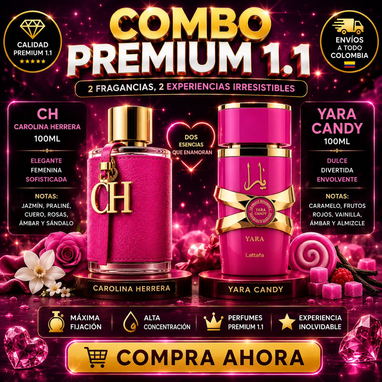 Combo de Lujo DAMA 2 Perfumes