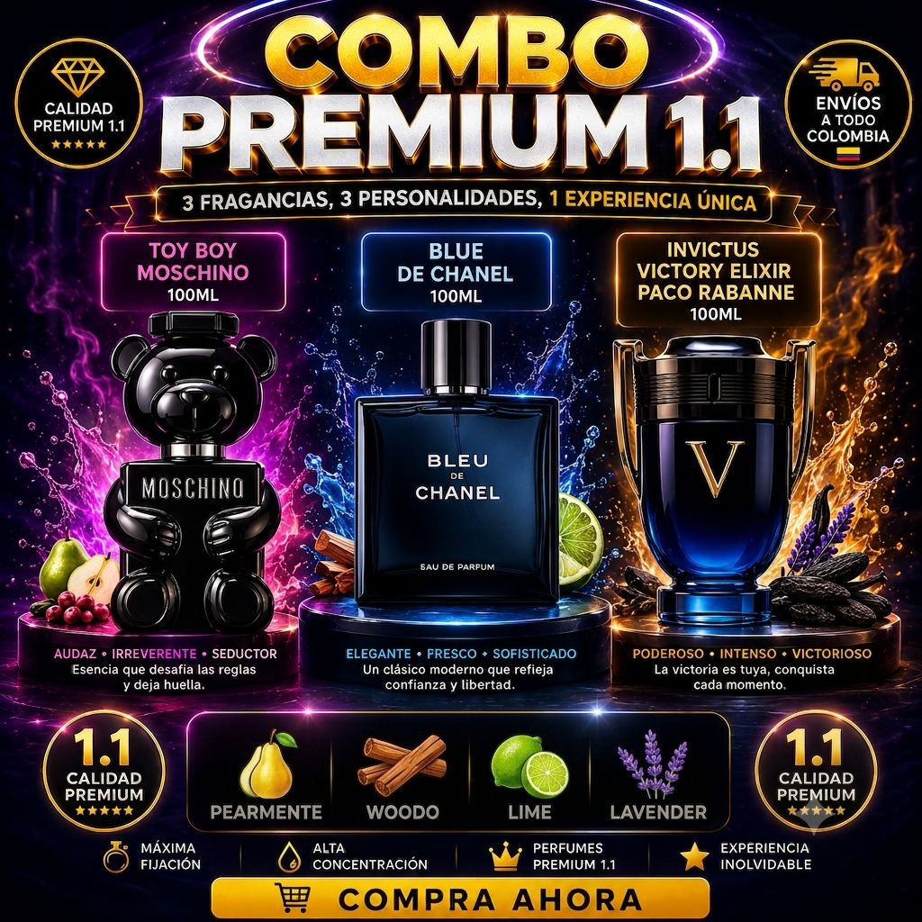 Combo de Lujo Hombre 3 Perfumes
