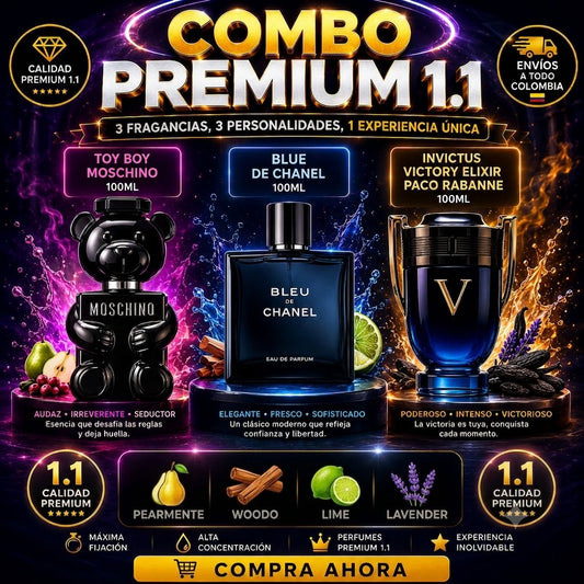 Combo de Lujo Hombre 3 Perfumes