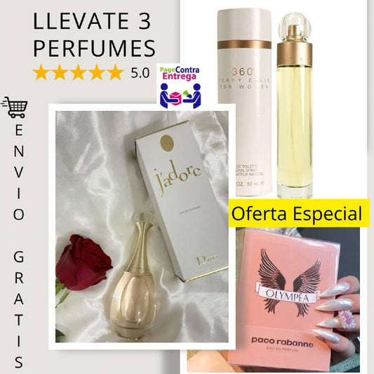 7 Combo Premium Dama 3 Perfumes