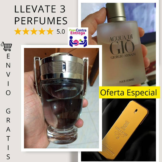 9 Combo Premium Caballero 3 Perfumes