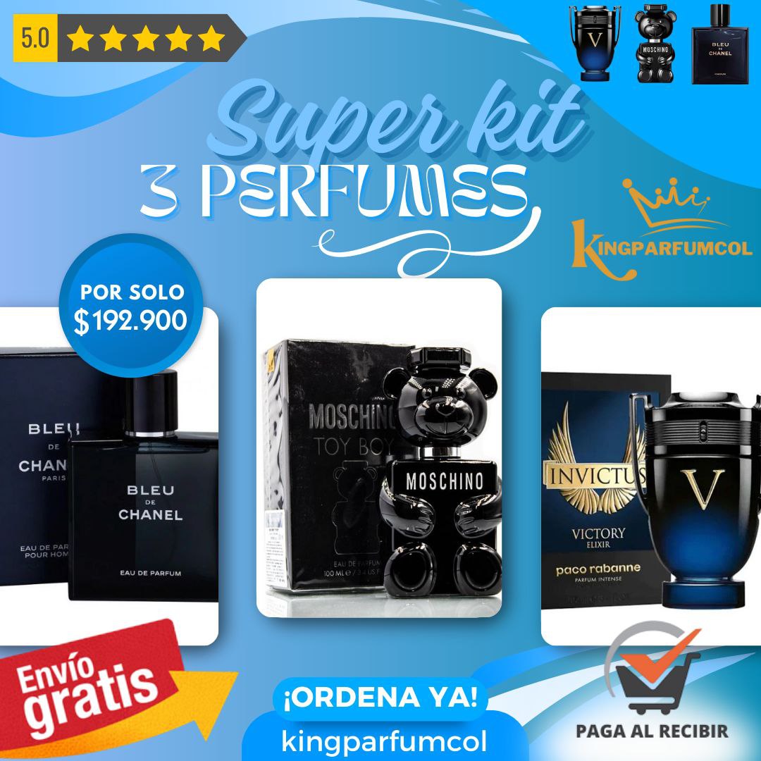 Combo de Lujo Hombre 3 Perfumes