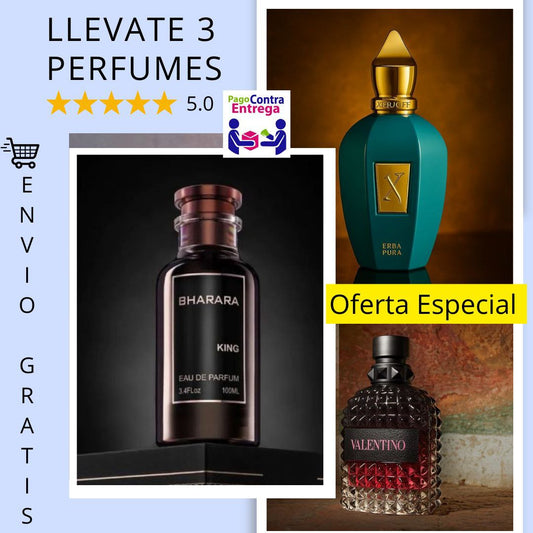 Llévate 3 Perfumes Premium al Precio de 1
