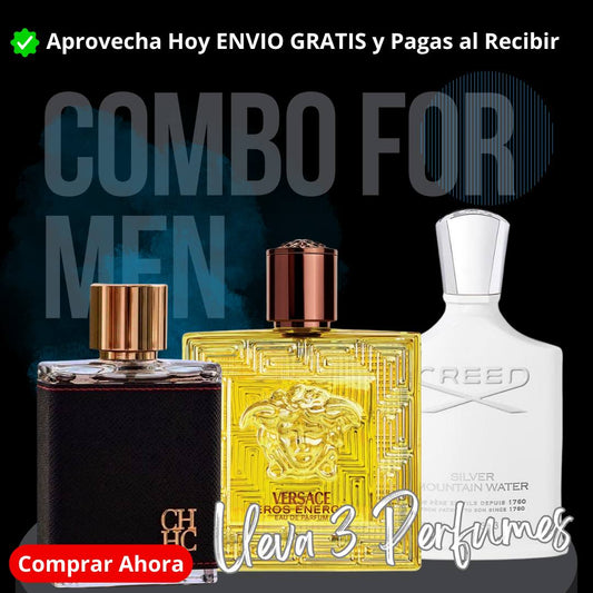 3 Combo de Lujo Hombre 3 Perfumes