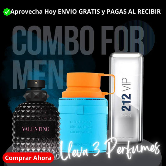 4 Combo 3 perfumes Premium Hombres