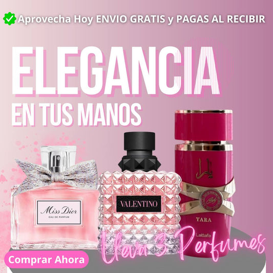 5 Combo Premium 3 Perfumes Dama